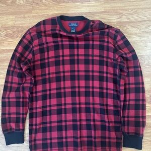 Mens Polo Ralph Lauren Plaid Crewneck